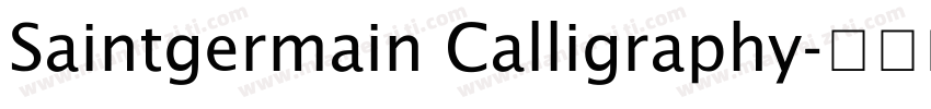 Saintgermain Calligraphy字体转换